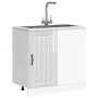Mueble bajo para fregadero Lucca blanco brillante von , Küchenschränke - Ref: Foro24-854310, Preis: 97,90 €, Rabatt: %