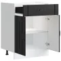 Mueble bajo de cocina Lucca madera ingeniería negra von , Küchenschränke - Ref: Foro24-853728, Preis: 92,47 €, Rabatt: %