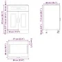 Mueble bajo de cocina Lucca madera de ingeniería blanca de , Armarios de cocina - Ref: Foro24-853737, Precio: 116,18 €, Descu...
