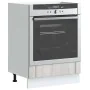 Armario de horno Lucca madera contrachapada sonoma gris von , Küchenschränke - Ref: Foro24-853763, Preis: 64,15 €, Rabatt: %