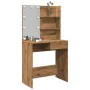 Tocador con luces LED roble artisan 74,5x40x141 cm by , Bedroom Dressers - Ref: Foro24-857022, Price: 111,71 €, Discount: %