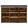 Banco zapatero madera de ingeniería madera vieja 82x32x50 cm by , Benches for halls and storage - Ref: Foro24-857623, Price: ...