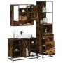 Set de muebles baño 3 pzas madera contrachapada roble ahumado by , Bathroom furniture - Ref: Foro24-3301182, Price: 230,01 €,...