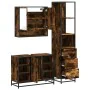 Set de muebles baño 3 pzas madera contrachapada roble ahumado by , Bathroom furniture - Ref: Foro24-3301182, Price: 230,01 €,...