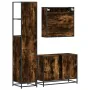 Set de muebles baño 3 pzas madera contrachapada roble ahumado by , Bathroom furniture - Ref: Foro24-3301182, Price: 230,01 €,...