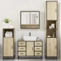 Juego de muebles de baño 4 pzas contrachapada roble sonoma by , Bathroom furniture - Ref: Foro24-3301231, Price: 434,87 €, Di...