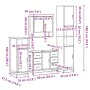 Juego de muebles de baño 4 pzas contrachapada roble sonoma by , Bathroom furniture - Ref: Foro24-3301231, Price: 434,87 €, Di...