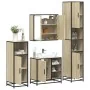 Juego de muebles de baño 4 pzas contrachapada roble sonoma de , Muebles de baño - Ref: Foro24-3301206, Precio: 396,06 €, Desc...