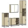Juego de muebles de baño 4 pzas contrachapada roble sonoma de , Muebles de baño - Ref: Foro24-3301206, Precio: 396,06 €, Desc...