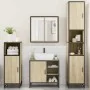 Juego de muebles de baño 4 pzas contrachapada roble sonoma de , Muebles de baño - Ref: Foro24-3301206, Precio: 396,06 €, Desc...