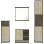 Juego de muebles de baño 4 pzas contrachapada roble sonoma de , Muebles de baño - Ref: Foro24-3301206, Precio: 396,06 €, Desc...