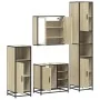 Juego de muebles de baño 4 pzas contrachapada roble sonoma de , Muebles de baño - Ref: Foro24-3301206, Precio: 396,06 €, Desc...