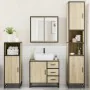 Juego de muebles de baño 4 pzas contrachapada roble sonoma by , Bathroom furniture - Ref: Foro24-3301196, Price: 415,07 €, Di...