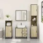Juego de muebles de baño 4 pzas contrachapada roble sonoma by , Bathroom furniture - Ref: Foro24-3301196, Price: 415,07 €, Di...