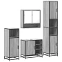 Set de muebles de baño 4 pzas madera contrachapada gris sonoma by , Bathroom furniture - Ref: Foro24-3301238, Price: 369,49 €...