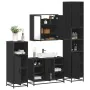 Juego de muebles de baño 4 pzas madera contrachapada negro von , Badezimmermöbel - Ref: Foro24-3301210, Preis: 426,19 €, Raba...