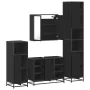 Juego de muebles de baño 4 pzas madera contrachapada negro von , Badezimmermöbel - Ref: Foro24-3301210, Preis: 426,19 €, Raba...