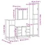 Juego de muebles de baño 4 pzas madera contrachapada negro von , Badezimmermöbel - Ref: Foro24-3301210, Preis: 426,19 €, Raba...