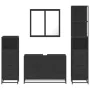 Juego de muebles de baño 4 pzas madera contrachapada negro von , Badezimmermöbel - Ref: Foro24-3301250, Preis: 360,33 €, Raba...