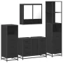 Juego de muebles de baño 4 pzas madera contrachapada negro by , Bathroom furniture - Ref: Foro24-3301290, Price: 445,56 €, Di...