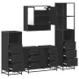 Juego de muebles de baño 4 pzas madera contrachapada negro by , Bathroom furniture - Ref: Foro24-3301290, Price: 445,56 €, Di...