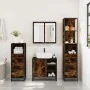 Set de muebles baño 4 pzas madera contrachapada roble ahumado by , Bathroom furniture - Ref: Foro24-3301267, Price: 313,14 €,...