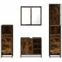 Set de muebles baño 4 pzas madera contrachapada roble ahumado by , Bathroom furniture - Ref: Foro24-3301267, Price: 313,14 €,...