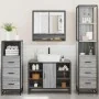 Set de muebles de baño 4 pzas madera contrachapada gris sonoma von , Badezimmermöbel - Ref: Foro24-3301303, Preis: 345,07 €, ...