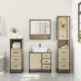 Juego de muebles de baño 4 pzas contrachapada roble sonoma von , Badezimmermöbel - Ref: Foro24-3301286, Preis: 338,80 €, Raba...