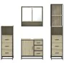 Juego de muebles de baño 4 pzas contrachapada roble sonoma von , Badezimmermöbel - Ref: Foro24-3301286, Preis: 338,80 €, Raba...