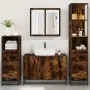 Set de muebles baño 4 pzas madera contrachapada roble ahumado von , Badezimmermöbel - Ref: Foro24-3301252, Preis: 321,03 €, R...