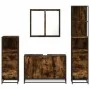 Set de muebles baño 4 pzas madera contrachapada roble ahumado von , Badezimmermöbel - Ref: Foro24-3301252, Preis: 321,03 €, R...