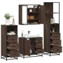 Set de muebles baño 4 pzas madera contrachapada roble marrón de , Muebles de baño - Ref: Foro24-3301259, Precio: 347,60 €, De...
