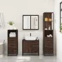 Set de muebles baño 4 pzas madera contrachapada roble marrón de , Muebles de baño - Ref: Foro24-3301259, Precio: 347,60 €, De...
