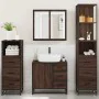 Set de muebles baño 4 pzas madera contrachapada roble marrón de , Muebles de baño - Ref: Foro24-3301259, Precio: 347,60 €, De...