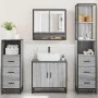 Set de muebles de baño 4 pzas madera contrachapada gris sonoma by , Bathroom furniture - Ref: Foro24-3301278, Price: 332,79 €...