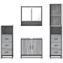 Set de muebles de baño 4 pzas madera contrachapada gris sonoma by , Bathroom furniture - Ref: Foro24-3301278, Price: 332,79 €...