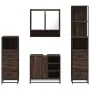 Set de muebles baño 4 pzas madera contrachapada roble marrón von , Badezimmermöbel - Ref: Foro24-3301299, Preis: 346,12 €, Ra...