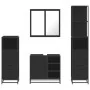 Juego de muebles de baño 4 pzas madera contrachapada negro von , Badezimmermöbel - Ref: Foro24-3301265, Preis: 351,58 €, Raba...