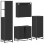 Juego de muebles de baño 4 pzas madera contrachapada negro von , Badezimmermöbel - Ref: Foro24-3301265, Preis: 351,58 €, Raba...