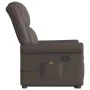 Sillón reclinable masaje pie cuero sintético marrón brillante by , Armchairs - Ref: Foro24-3303421, Price: 311,64 €, Discount: %