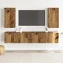 Muebles de TV de pared 4 uds madera vieja madera de ingeniería de , Muebles TV - Ref: Foro24-3328981, Precio: 143,32 €, Descu...
