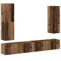 Conjunto de mueble de TV 4 piezas montado la pared madera vieja by , TV Furniture - Ref: Foro24-3329153, Price: 210,25 €, Dis...