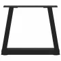 Patas para mesa de comedor forma V 2 uds negro 30x(30-31,3) cm by , Table legs - Ref: Foro24-4012520, Price: 53,54 €, Discoun...