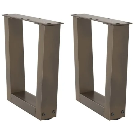 Patas para mesa de comedor en forma de V 2 uds acero natural by , Table legs - Ref: Foro24-4012607, Price: 48,91 €, Discount: %