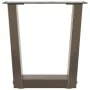 Patas para mesa de comedor en forma de V 2 uds acero natural by , Table legs - Ref: Foro24-4012607, Price: 48,91 €, Discount: %