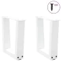 Patas para mesa de comedor forma V 2 uds blanco 40x(30-31,3) cm von , Tischbeine - Ref: Foro24-4012605, Preis: 48,92 €, Rabat...