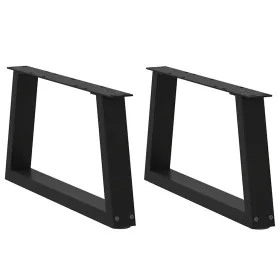 Patas para mesa de comedor forma V 2 uds negro 70x(30-31,3) cm by , Table legs - Ref: Foro24-4012536, Price: 66,34 €, Discoun...