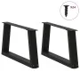 Patas para mesa de comedor forma V 2 uds negro 70x(30-31,3) cm by , Table legs - Ref: Foro24-4012536, Price: 66,34 €, Discoun...