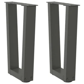 Patas para mesa de comedor en forma de V 2 uds antracita acero by , Table legs - Ref: Foro24-4012626, Price: 59,60 €, Discoun...